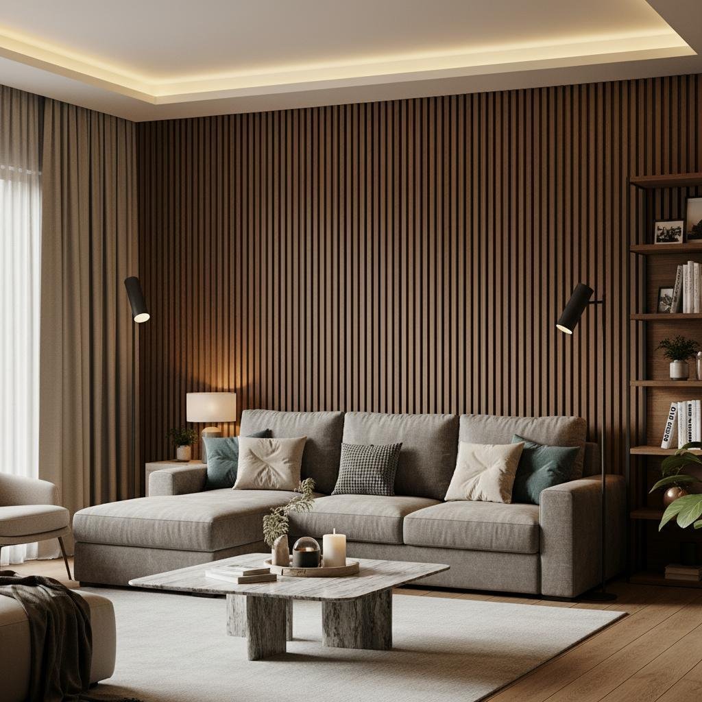 Wooden Finish Charcoal Panel