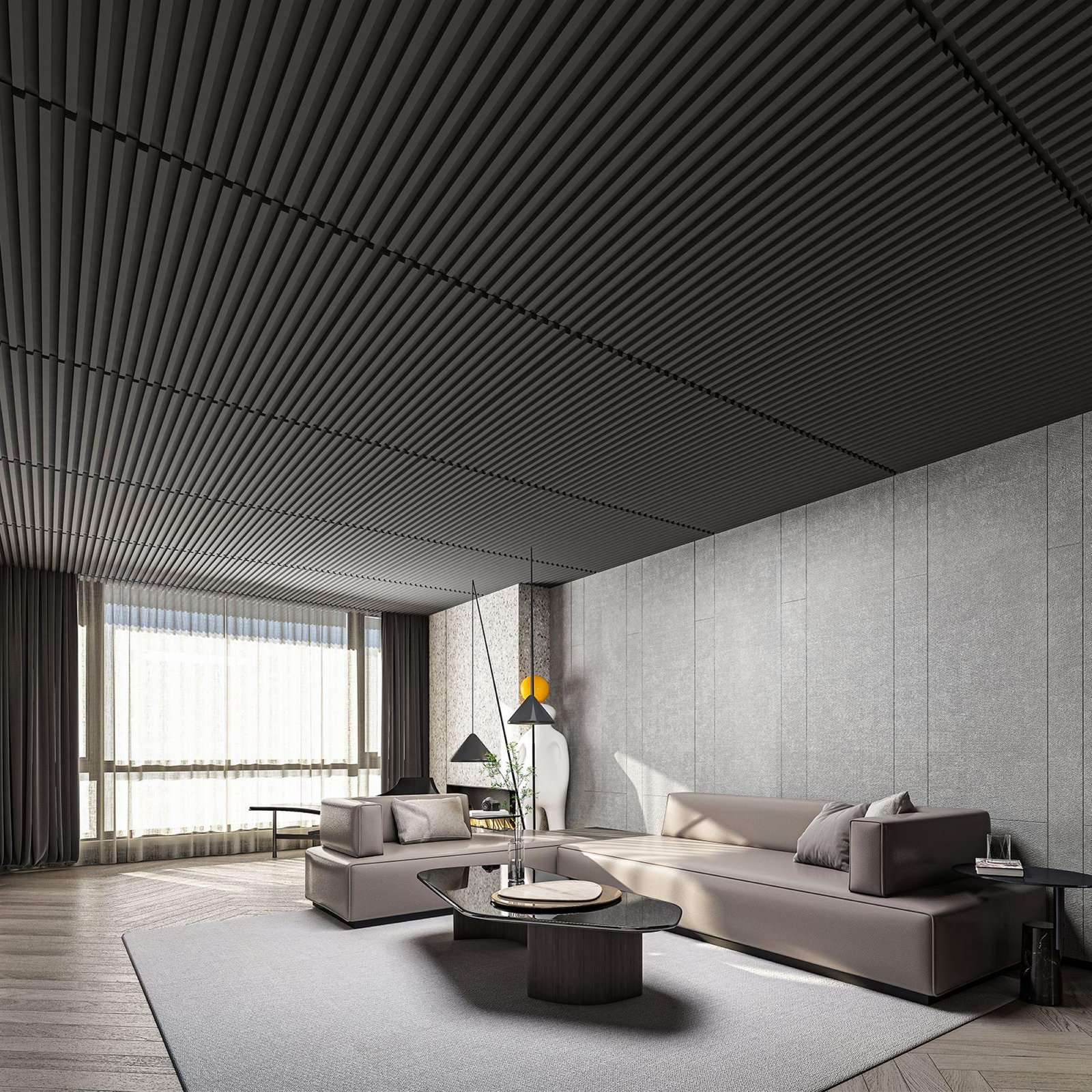 Decorative Charcoal Ceiling Panel